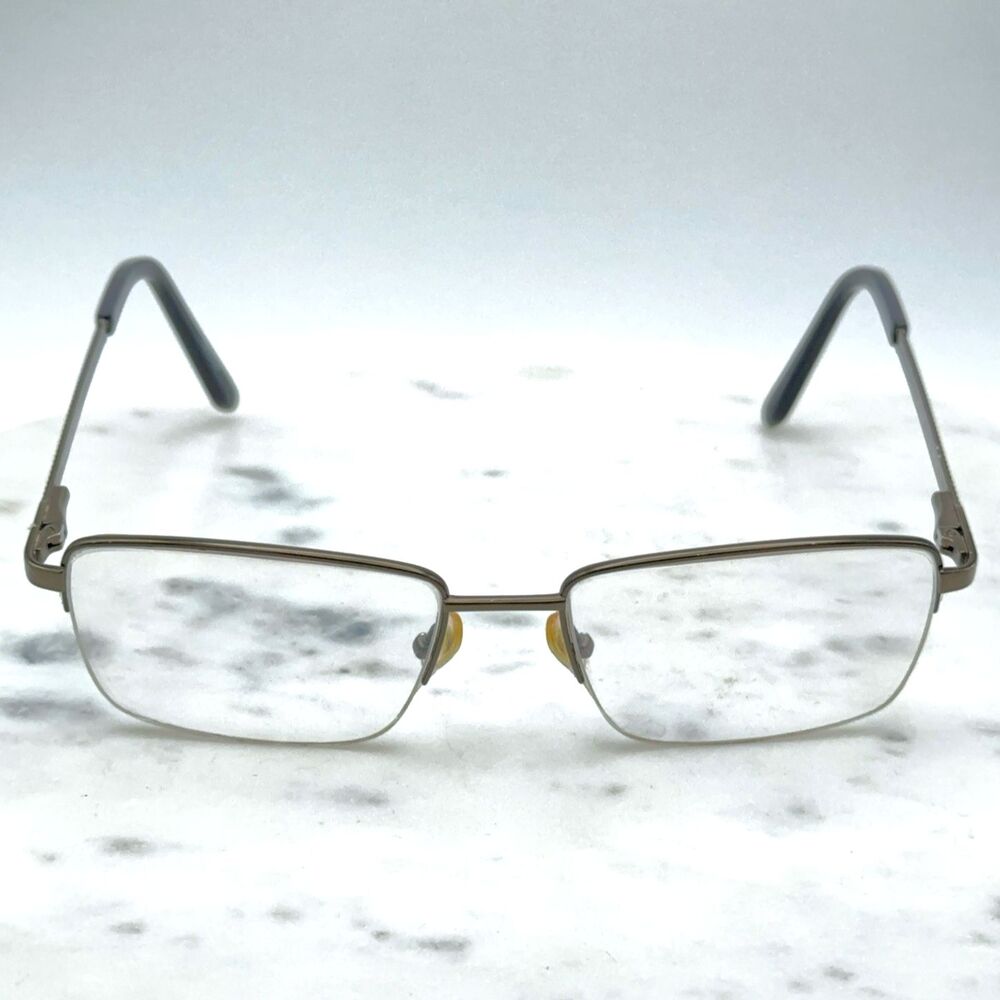 Superflex SF 1088T C.3 Khaki Titanium Half Rim Eyeglasses Frames Only 53-18-145